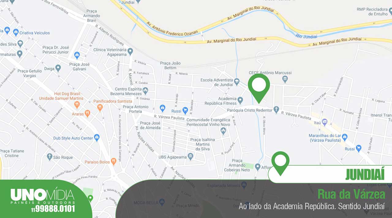 12 Jundiaí rua da várzea a