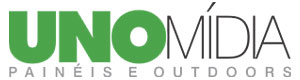 Logotipo da Unomídia – empresa especializada em painéis e outdoors na Grande São Paulo.