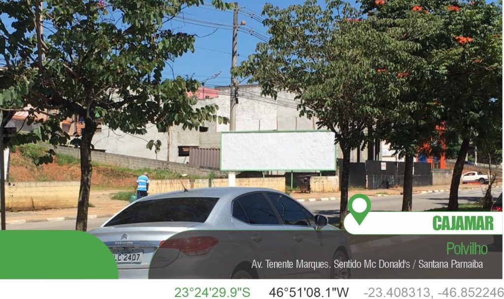 Outdoor no Polvilho, Av. Tenente Marques. Sentido Mc Donald's / Santana Parnaíba.