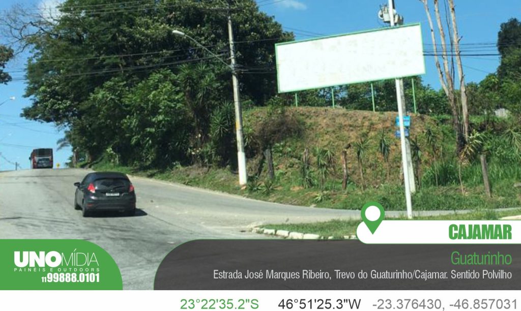 Outdoor no Guaturinho Estrada José Marques Ribeiro, Trevo do Guaturinho/Cajamar. Sentido Polvilho